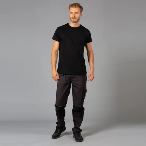 Pantalone da lavoro multitasche Qatar in cotone canvas