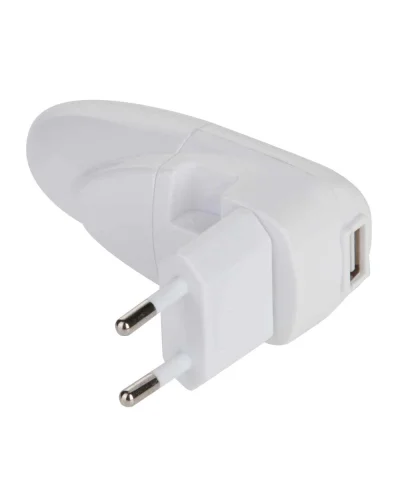 Alimentatore USB metallo/plastica, auto e casa