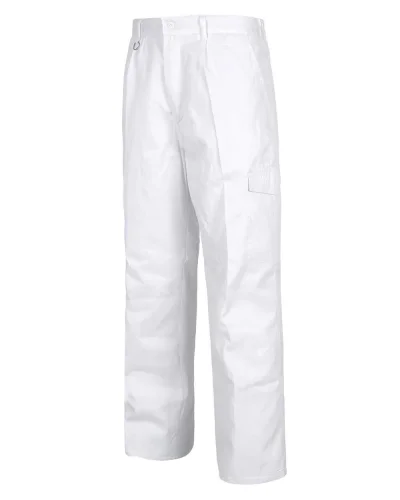 Pantaloni da lavoro imbottiti, elastico vita WHITE