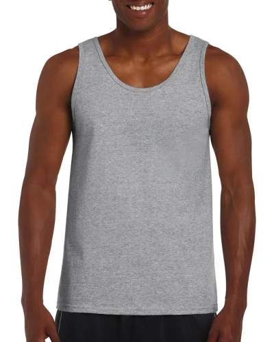 Softstyle Canottiera Uomo 100% Cotone Regular Fit Senza Etichetta