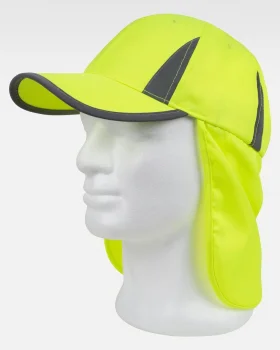 Cappello alta visibilità con protezione nuca Safetex