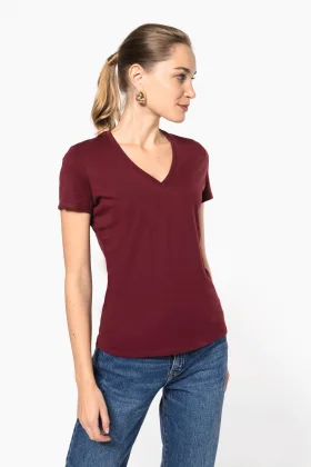 T-shirt donna bio150 scollo a v