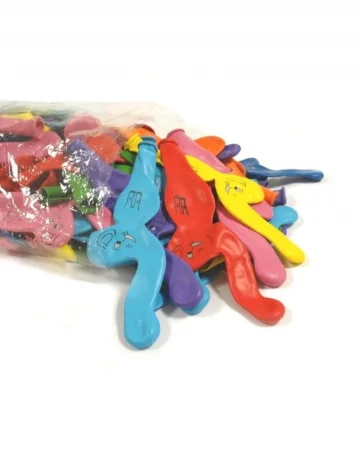 Palloncini Elefante Pastello in Lattice Biodegradabile 25x75 cm