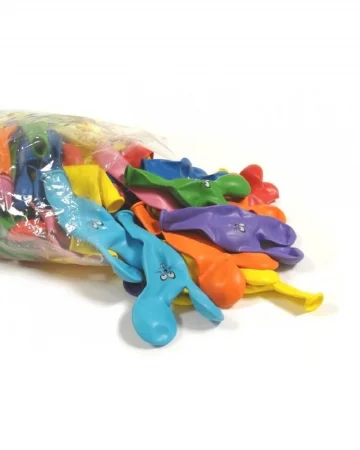 Palloncini Topo pastello  in lattice Ø27x65cm biodegradabili