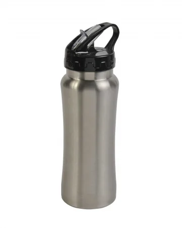 Borraccia Acciaio Inox 600ml con Cannuccia Estraibile
