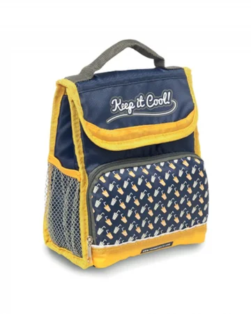 Borsa frigo Naxos blu con tasca frontale e manici rinforzati