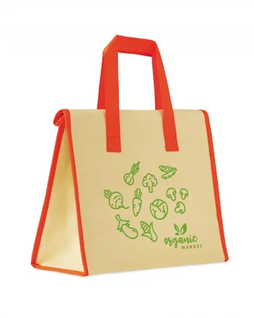 Borsa frigo Kraft Eco con interno alluminio  colore naturale