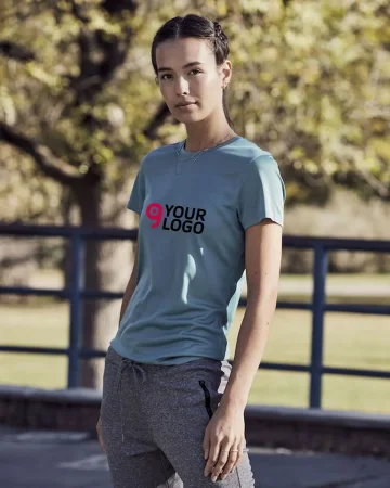 T-shirt donna slim ACTIVE ECO, microfibra, 130g