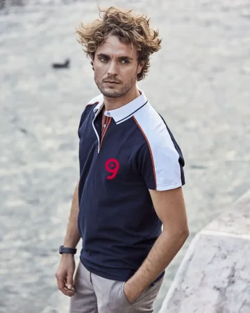 Polo Pittsford slim-fit cotone premium multicolore 200g/m²