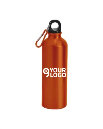 Borraccia in alluminio con moschettone 750ml