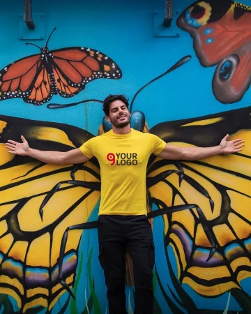 California Man T-shirt uomo cotone UPF50+, girocollo, vari colori