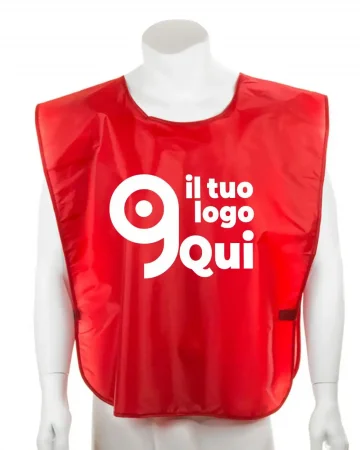 Pettorina sportiva adulti , poliestere 190T, colori vivaci