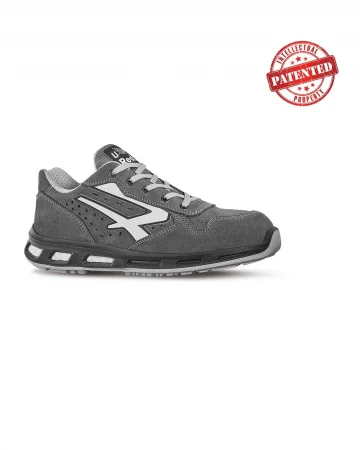 Scarpe U Power Red Lion S1P Grigie in Pelle Scamosciata Traspirante