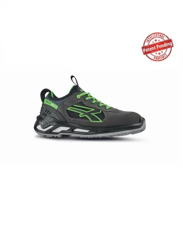 Scarpe U-Power Negan S1P blu, basse, leggere in pelle scamosciata