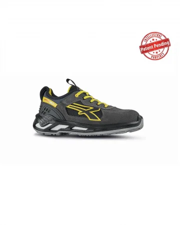 Scarpe antinfortunistiche U-Power Sniper nere, pelle S1P ESD
