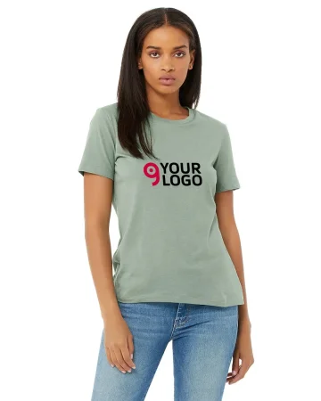 T-shirt donna Heather CVC, leggera, morbida, girocollo