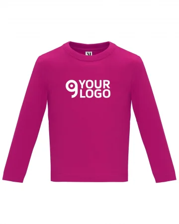 Maglietta Baby L/S  100% Cotone, Slim, Scollo a V