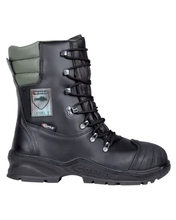 Scarpe antinfortunistiche Power in pelle, protezione motosega