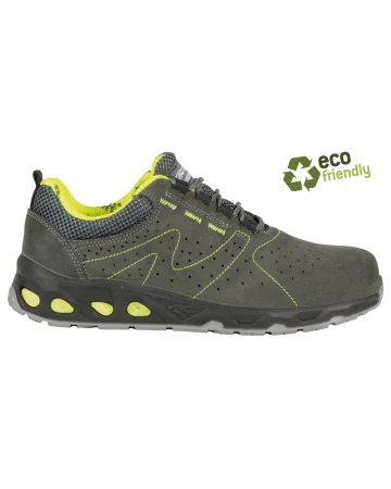 Scarpe antinfortunistiche UNIT S1P eco green pelle forata