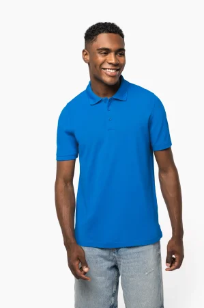 Polo piqué uomo maniche corte