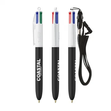 Bic® 4 colours® soft with lanyard