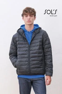 Giacca uomo leggero con cappuccio Stream