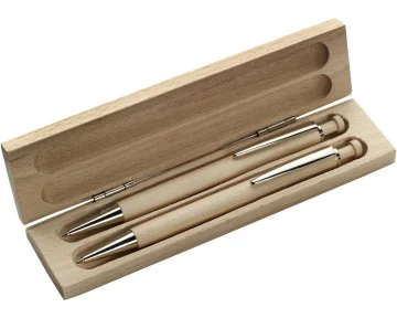 Set da scrittura morris | scatola in legno | penna e matita