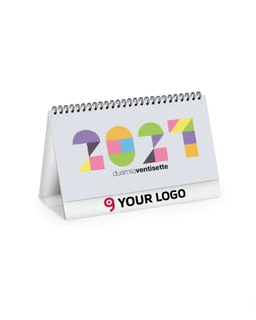 Calendario da tavolo Square Table 2027 bianco 19x14,5cm 13 fogli