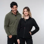 Micropile Copenaghen 100% Poliestere Antipilling Zip Lunga