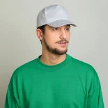 Berretto 5 pannelli cotone Jersey New Jersey, occhielli ricamati