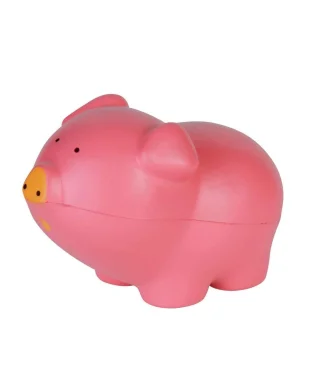 Maialino Antistress rosa in poliuretano 10,2x6x6,5 cm |