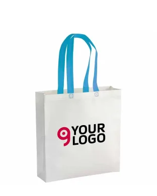 Shopper TNT laminato 100g, manici lunghi, 38x48x10cm, resistente