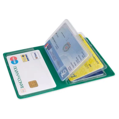PORTAPATENTE FORM in PVC da 6 tasche, stampa UV, 9,5x6,5 cm