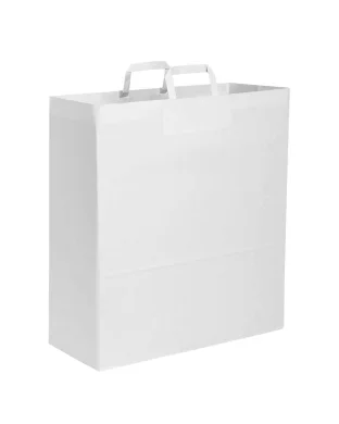 Shopper carta kraft 110gr manici piatti 45x15x48cm robusta