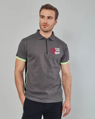 POLO FLORIDA  100% cotone UPF50+ manica corta