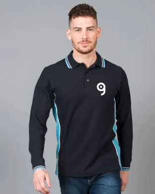 Polo Malta Manica Lunga Uomo 100% Cotone Piqué Regular Fit