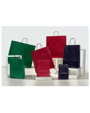 Shopper Colorati Sealing Avana 36x41cm maniglia ritorta 100g/m²
