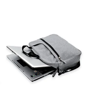 Borsa portacomputer in poliestere 600D melange