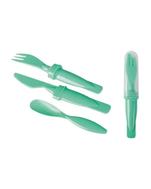 Set Posate EcoLunch in plastica, custodia inclusa