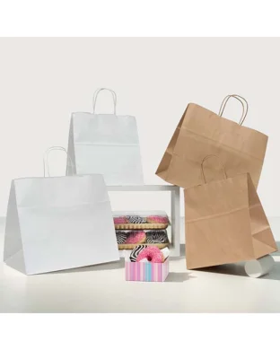 Carpad Shopper Carta 36x22x32cm 100g Maniglia Ritorta Kraft