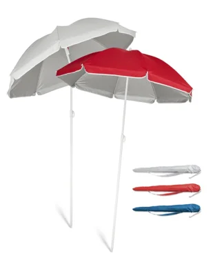Ombrellone da spiaggia 210T argento con custodia  890g