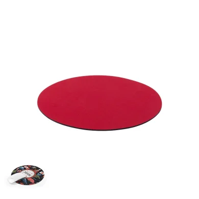 Tappetino Mouse Roland tondo, poliestere colorato antiscivolo