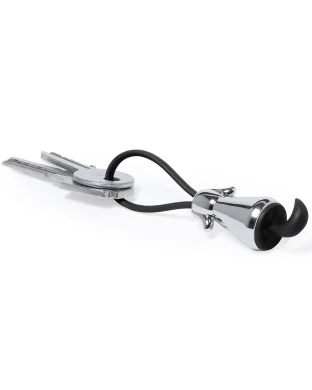Portachiavi Penna Roller Parker IM Metallo Silver Blu Nero con Astuccio 22gr