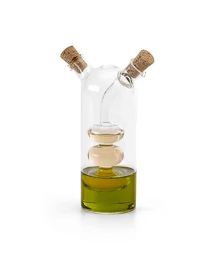 Oliera in vetro 50+250ml con scatola regalo Boxy trasparente