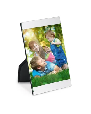 Portafoto in Alluminio Silver 10x15 cm | Cornice Leggera 83g