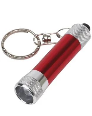 Portachiavi FLARE LED in Alluminio Acciaio inox, torcia potente