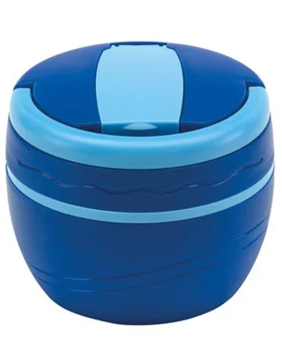 Contenitore termico Joko 450ml con scomparti e cucchiaio blu