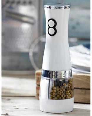 Macina sale e pepe SALT N' PEPPER inox/ceramica con pulsante