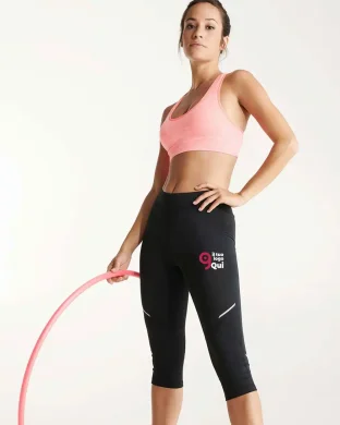 Icaria Leggings sportivi donna riflettenti tasca zip