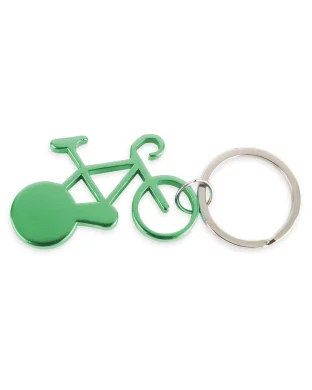 Portachiavi forma bici in alluminio colorato 5,7x3,5cm